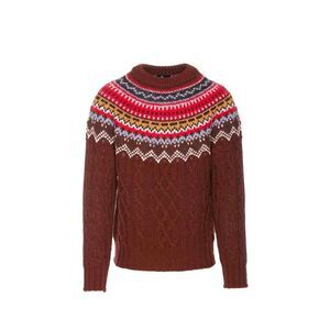 Moncler Grenoble Fair Isle Intarsia Cable-knit Wool Men's Jumper